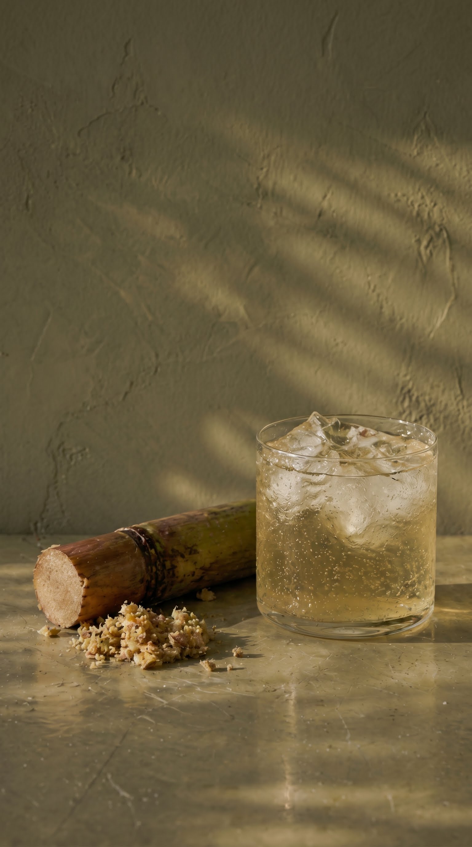 Sugarcane and sparkling drink